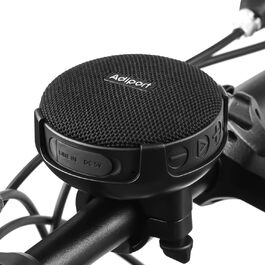 Adiport Bluetooth-колонка для велосипеда, BT 5.0, покращений бас, гучний звук, 10 годин роботи, водонепроникна IPX7, ударостійка, для вуличних поїздок