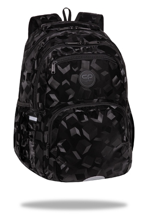Молодіжний шкільний рюкзак CoolPack Pick Trace Square 3D, чорний