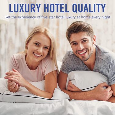 Подушки для сну Vorouhals Hotel Collection, 2 шт., стандартний розмір, охолоджуючі, супер м'яка альтернатива пуху, мікрофібра, для спини, живота та боку