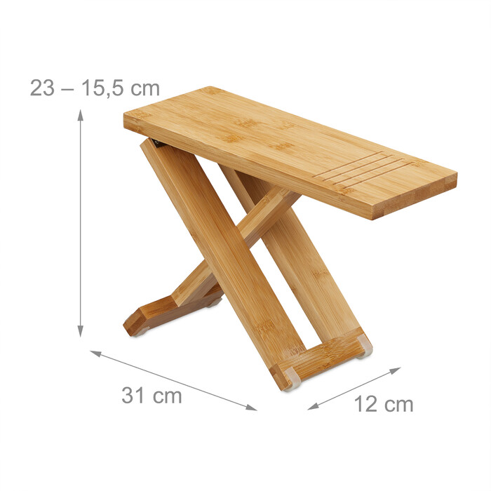 Relaxdays 2-Piece Folding Toilet Stool
