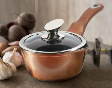 Набір кухонного посуду Berlinger Haus 15 предметів, металік, рожеве золото