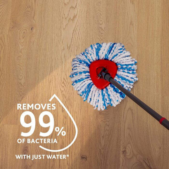 Vileda RinseClean Система: мікрофібровий моп та відро з мікрофільтром, комплект для миття підлоги
