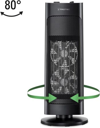Теремовий нагрівач TROTEC TFC 20 E: 1000/2000 Вт, термостат, осциляція 80°, для приміщень 24-60 м²
