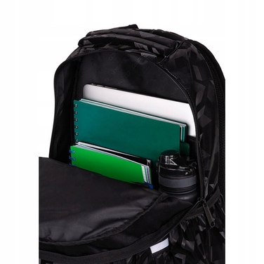 Молодіжний шкільний рюкзак CoolPack Pick Trace Square 3D, чорний
