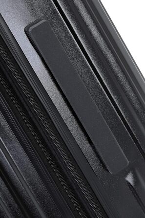 Чорний великий валіза на 4 колесах з TSA-замком, телескопічним ручками та жорстким корпусом, 76 см