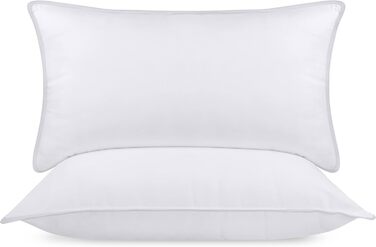 Utopia Bedding Pillow Set (2-Pack), 40 x 80 cm Sleeping Pillow, Breathable and Soft Pillow (White) 40x80 cm (2 Pack) White 2