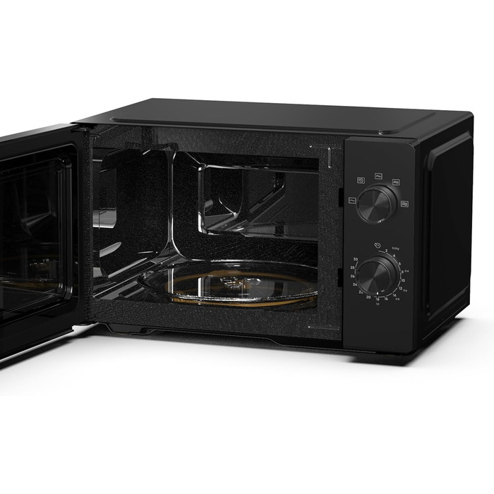 Мікрохвильова піч Hisense H20MOBS4HI 20 л з InverterTech, керамічним покриттям та дитячим блокуванням (чорний)