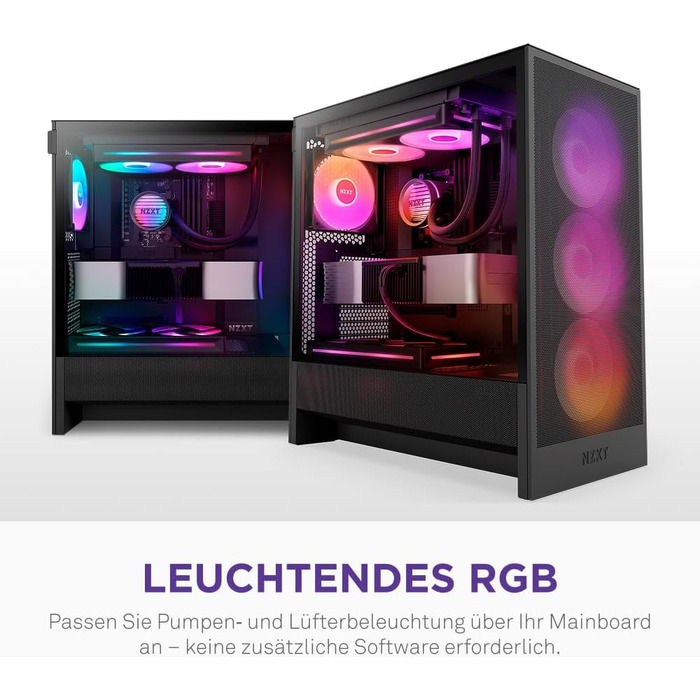 NZXT Kraken Core 240 RGB - Рідинне охолодження CPU AIO з LCD-дисплеєм, чорний