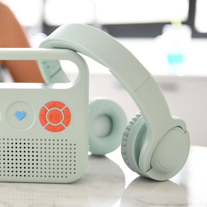 MERLIN навушники, мигдалево-зелений колір