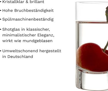 Набір келихів для шнапсу Stölzle Lausitz New York Bar 6 шт, 55 мл – кришталеве скло без свинцю, німецька якість, міцні келихи для шоту