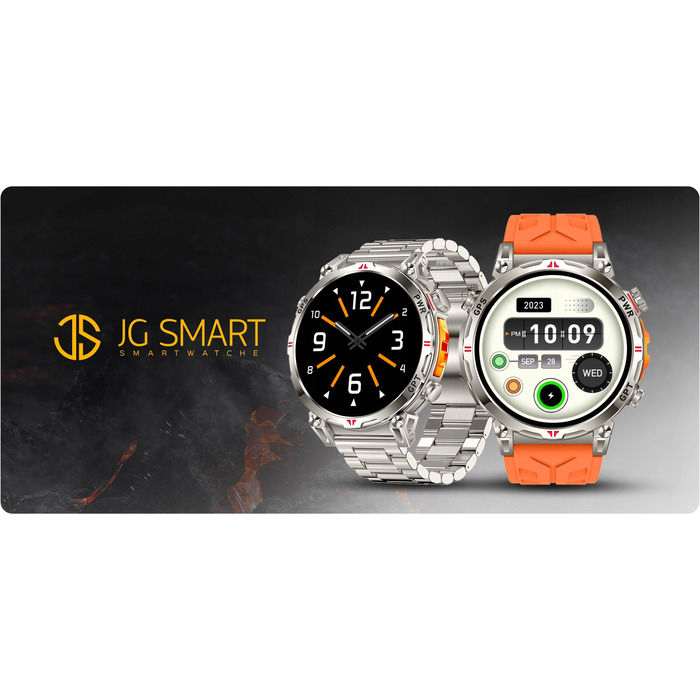 Смарт-годинник JG Smart JGR-93 з GPS, сріблястий