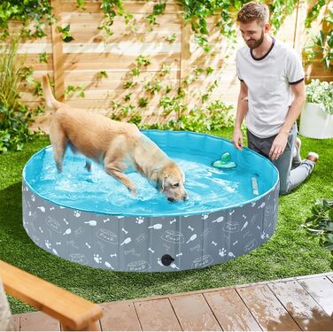 Басейн для собак Demigreat, 80/120/160 см, складаний, PVC, для великих та маленьких собак