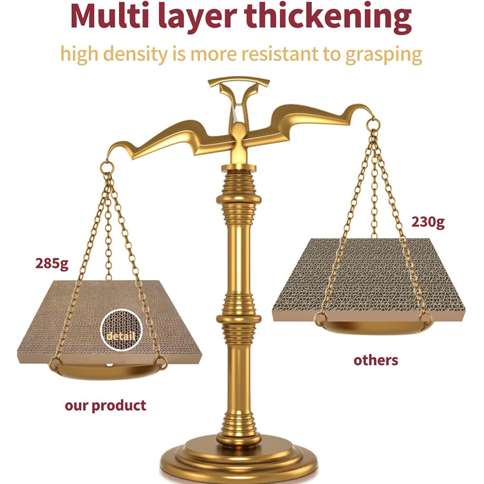 Набір когтеточок для котів (3 шт.): велика когтеточка з будиночком, довговічна двостороння гофрокартонна поверхня, іграшка для дому, безпечна та чиста