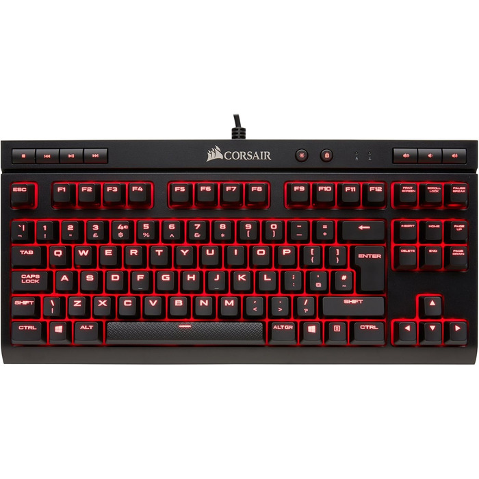 Механічна ігрова клавіатура Corsair K63 RGB з клавішами Cherry MX Rapidfire