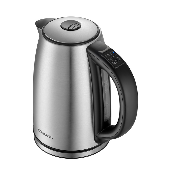 Електричний чайник Concept RK3350, 2200 Вт, 1,7 л, сріблястий/сірий