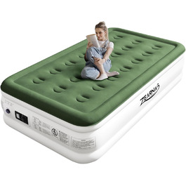 Надувний матрац для 2 осіб 203x152x40 см з електричним насосом, самонадувний, для гостей, для дому