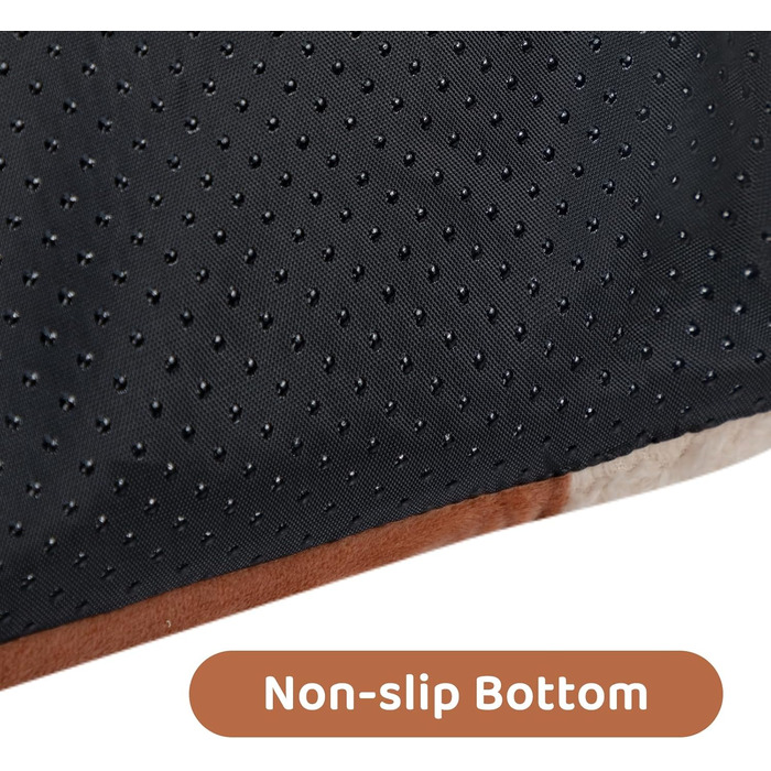 Hollypet Cat Bed Small Dog Bed, 2-in-1 Foldable Plush Pet Bed for Cats & Small Dogs, Cozy and Soft Pet Cave Bed for Indoor Outdoor, (Coffee)