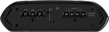 JBL Concert A652 2-канальний автомобільний підсилювач класу AB, 2×65 Вт RMS, 500 Вт пікова потужність, для 2 динаміків або сабвуфера 170 Вт RMS