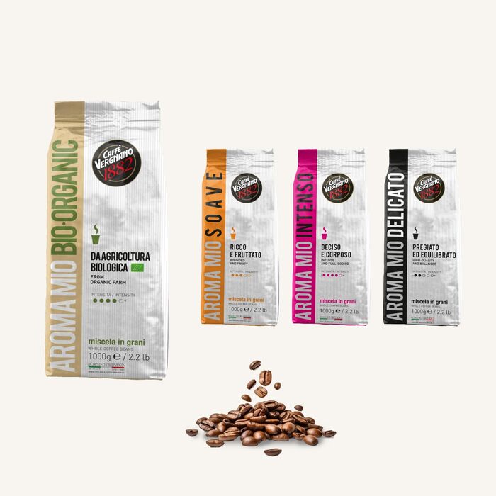 Кава в зернах Caffè Vergnano 1882 Aroma Mio Bio, органічна, 1 кг