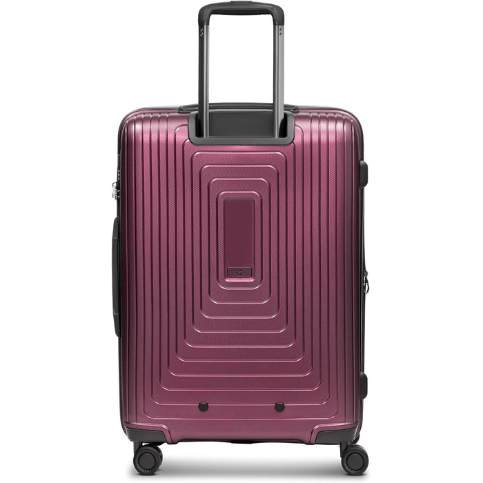 Набір пластикових валіз REDOLZ з б'юті-кейсом, 4 предмети, колір Aubergine Metallic