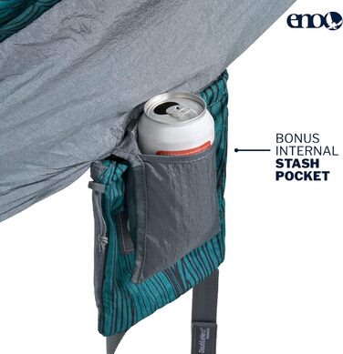 Гамак подвійний ENO DoubleNest Print Berge Zum Meer, сірий - для кемпінгу, 1-2 особи