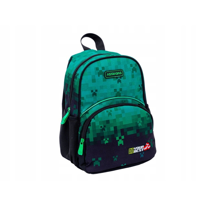 Дитячий похідний рюкзак AstraBag Do Your Best, зелені пікселі, 5 л