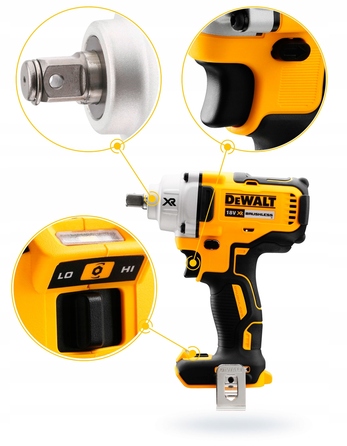 Дриль-викрутка з ударом DeWalt DCD796N 18V 70Nm, безщітковий двигун