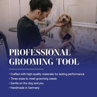 Щітка Chris Christensen Big K Slicker для догляду за шерстю тварин, чорна, велика, для собак та котів