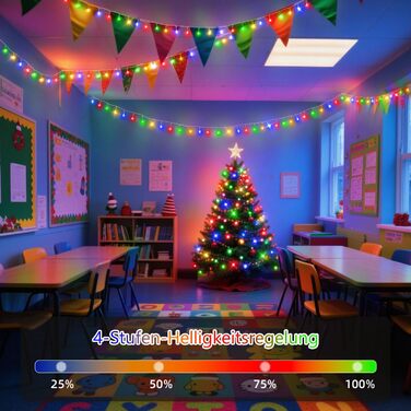 Льо́хтова́ гірля́нда JXLEDAYY для зовні́шнього викори́стання, 36 метрів, 1200 LED, 8 режимів, таймер, пульт дистанційного керування, водонепроникна, для балкона, двору, саду, вечірки, весілля (тепле біле світло)