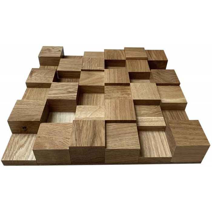 Акустичний дифузор 2D 500 (30x30 см) — дерев'яна настінна панель з дуба для корекції звуку