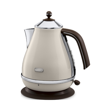 Електричний чайник De'Longhi KBOV 2001.BG, 2000 Вт, 1,7 л, бежевий/коричневий