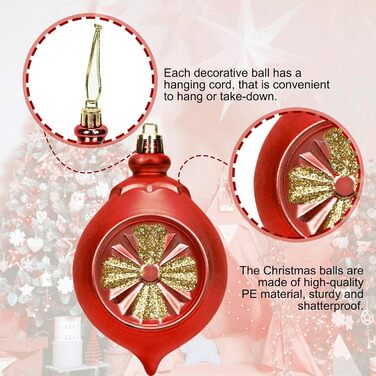 100 шт. прикраси на ялинку: чорний набір кульок, верхівка ялинки, для ялинки, розбиваємі, підвісні, однотонні (Getaway Solids)