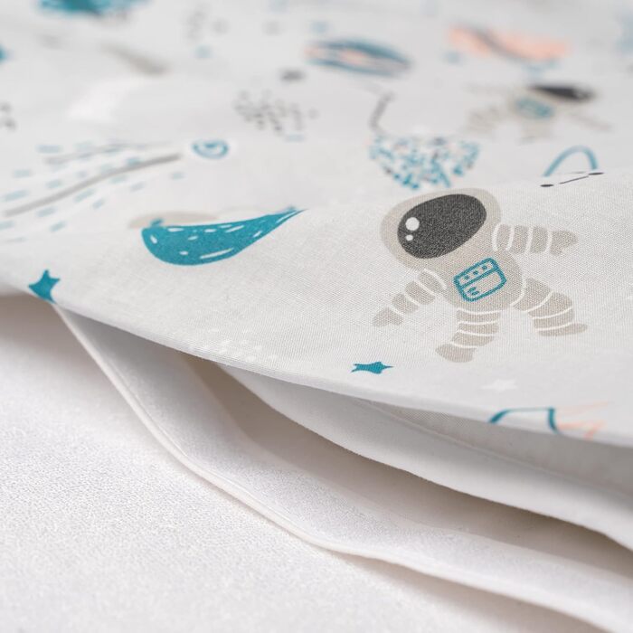 Комплект постільної білизни для новонароджених FlyIdeas: 100% бавовна, сертифікат якості, 160x80 см (Космос)