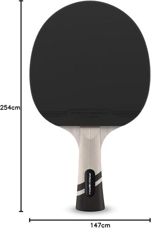 Тенісний стіл PRO SPIN - Carbon Profischläger, преміум якість, чудова точність, гума Spin, товщина губки 2.0 мм, захисний чохол, фіолетовий (1 шт.)