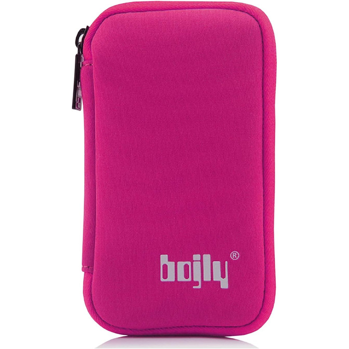 Органайзер для USB-накопичувачів та аксесуарів: водонепроникний чохол, 9 відділень, чорний (Large, RosePurple)