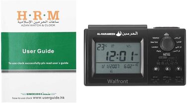 Islamic Azan Alarm Clock, Muslim Table Prayer Clock HA-3006, Digital Muslim Prayer Alarm Athan Islam for Prayer