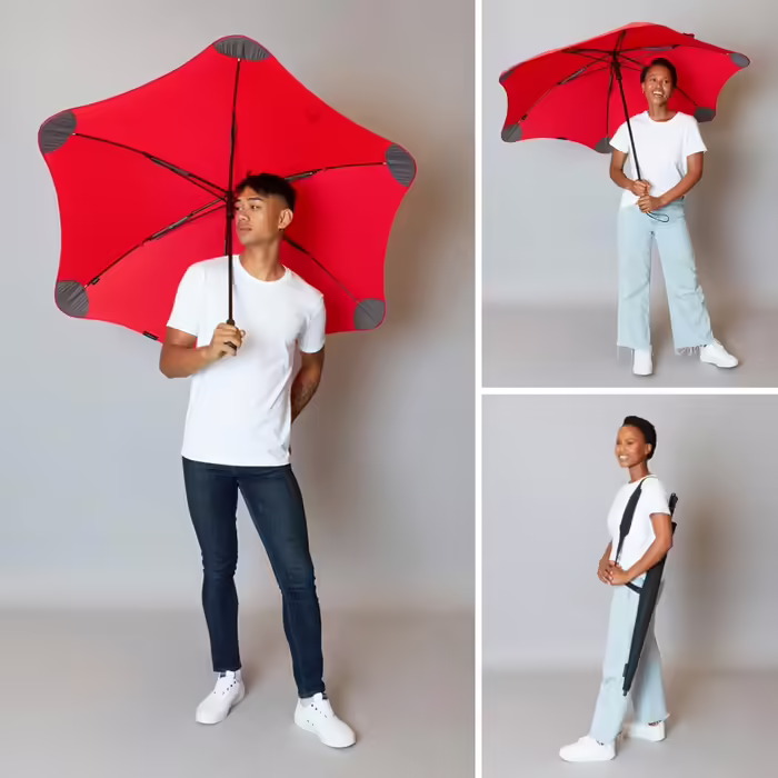 BLUNT Executive Stock Umbrella Red | Large & Stormproof for 2 People – 138 cm Ø | Innovative & Patented Design – Wind Tunnel Tested