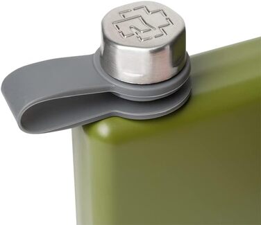 Фляга Rammstein 'Benzin' оливкова, офіційний мерч гурту, нержавіюча сталь