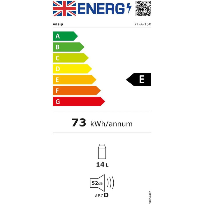Міні-холодильник Vasip 15L з охолодженням та нагріванням, 220V/12V DC - для дому, офісу, кемпінгу та авто