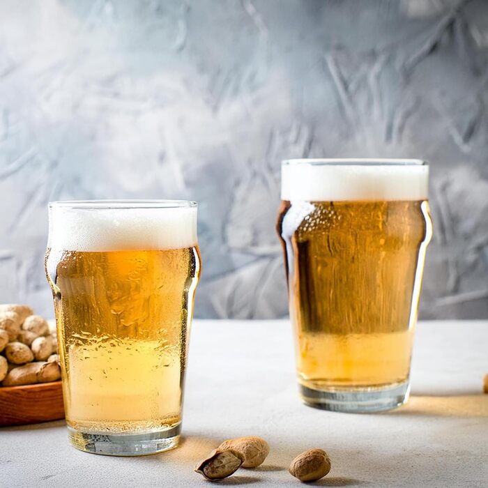 Набір пивних келихів Glasmark KROSNO 1992, 6 шт, 300 мл для Pils, Stout, Ale – скляні келихи для пива, можна мити в посудомийній машині
