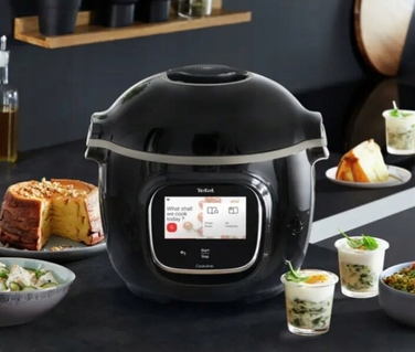 Мультиварка-скороварка Tefal Cook4me Touch CY912, 6 л, Wi-Fi, 13 функцій, чорна