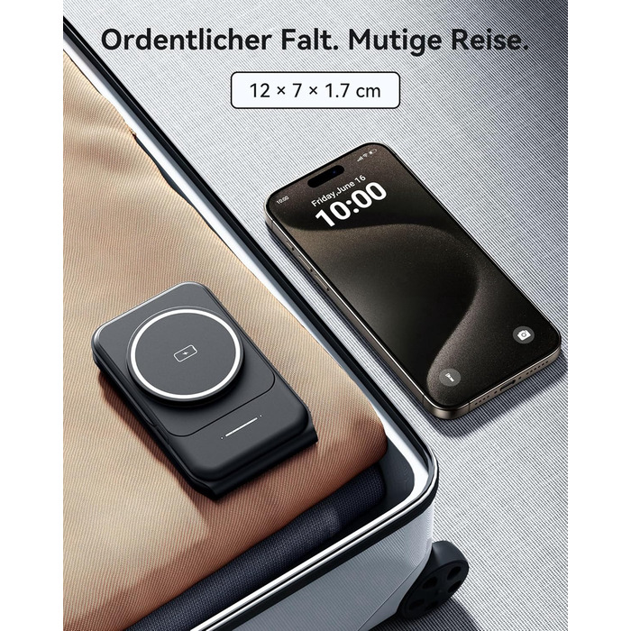 Станція зарядки MagSafe INIU 15W 3-в-1: для iPhone, Apple Watch, AirPods (з адаптером 20W та USB-C кабелем)