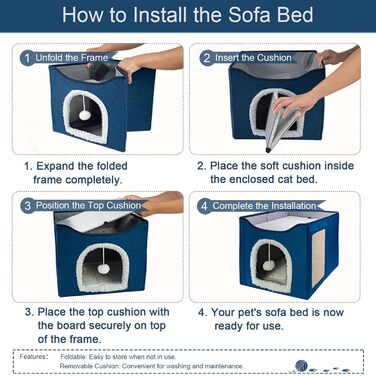 Будиночок для котів FURRYPAWS - затишний будиночок для котів для дому та вулиці, ідеальний для котів та кошенят, стабільна конструкція, сірий, на 2 котів