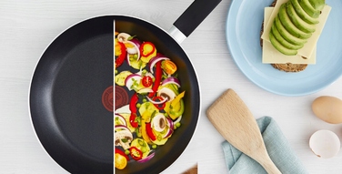 Сковорода Tefal Simplicity з кришкою, антипригарна, чорна, 24/28/30 см