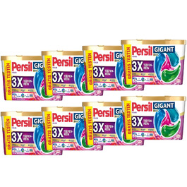 Капсули для прання кольорової білизни PERSIL Gigant Color, 8 шт, з формулою глибокого очищення 3x