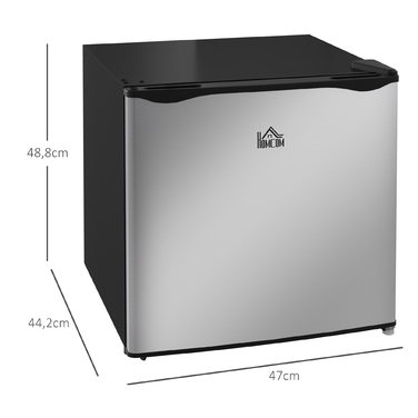 HOMCOM Mini Freezer, 35L Capacity, -14 to -24°C (-10 to -4°F), 5 Temperature Settings, 18.5 x 17.4 x 19.2 inches, Silver