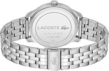 Годинник Lacoste Lisbon чоловічий: сріблястий металевий браслет або шкіряний ремінець, кварцовий механізм