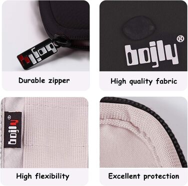 Водонепроникна сумка-органайзер для аксесуарів електроніки, 9 відділень для USB-накопичувачів, чорний, великий