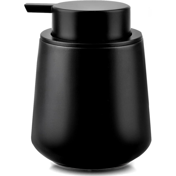Дозатор мила Cleangang чорного кольору для кухні та ванної кімнати - диспенсер для мила, дезінфікуючого засобу, рідини, кераміка, великий носик