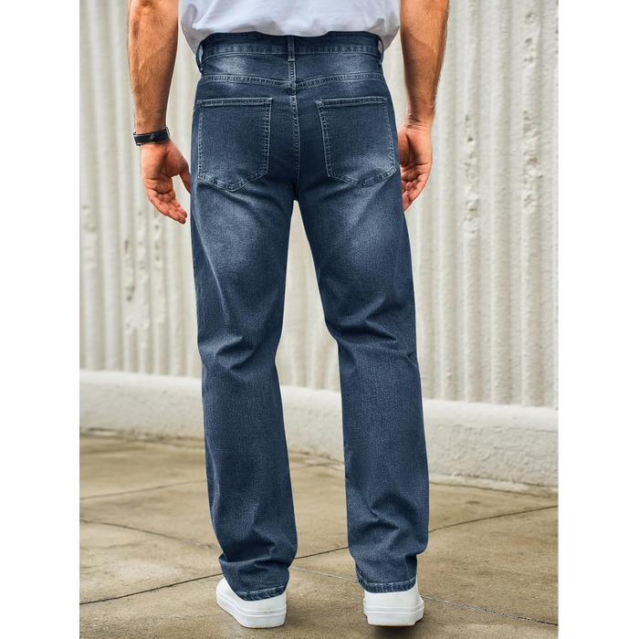 Чоловічі джинси Runcati Regular Fit темно-сині, еластичні, базові, повсякденні